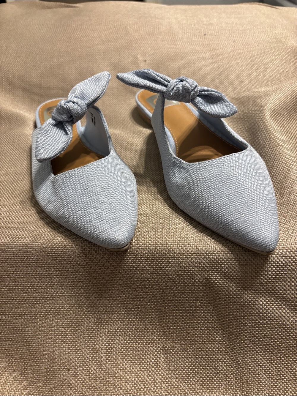 DV Dolce Vita Christian Bow Knot Mule Slide Flats - Picture 1 of 10